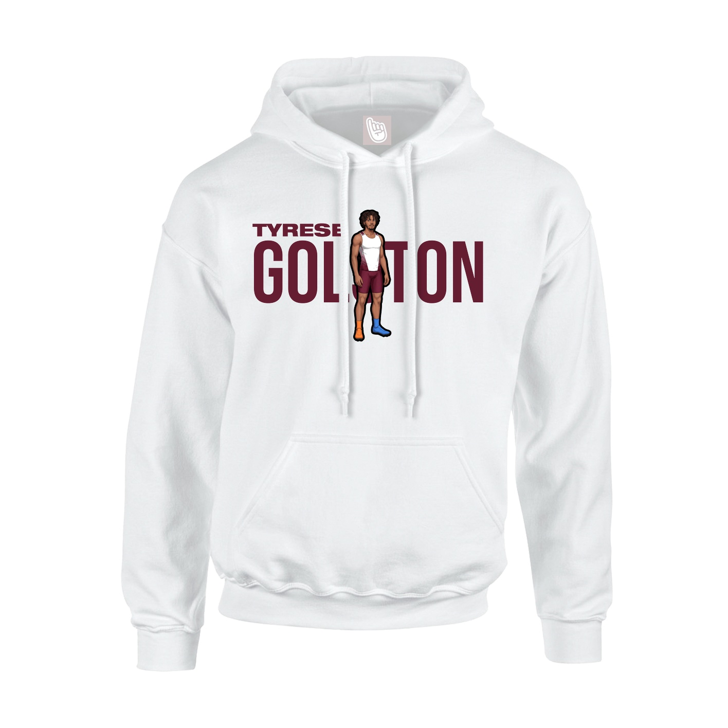 Youth Hoodie — Player Name in White