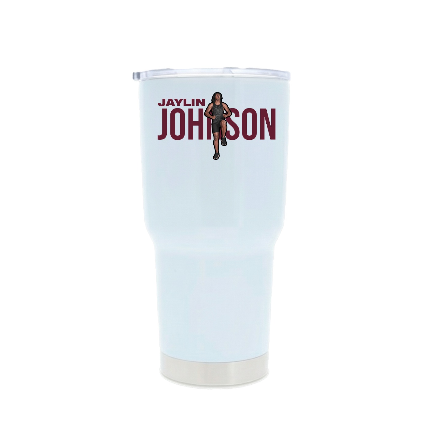 30oz Stainless Steel Tumbler — Player Name in White