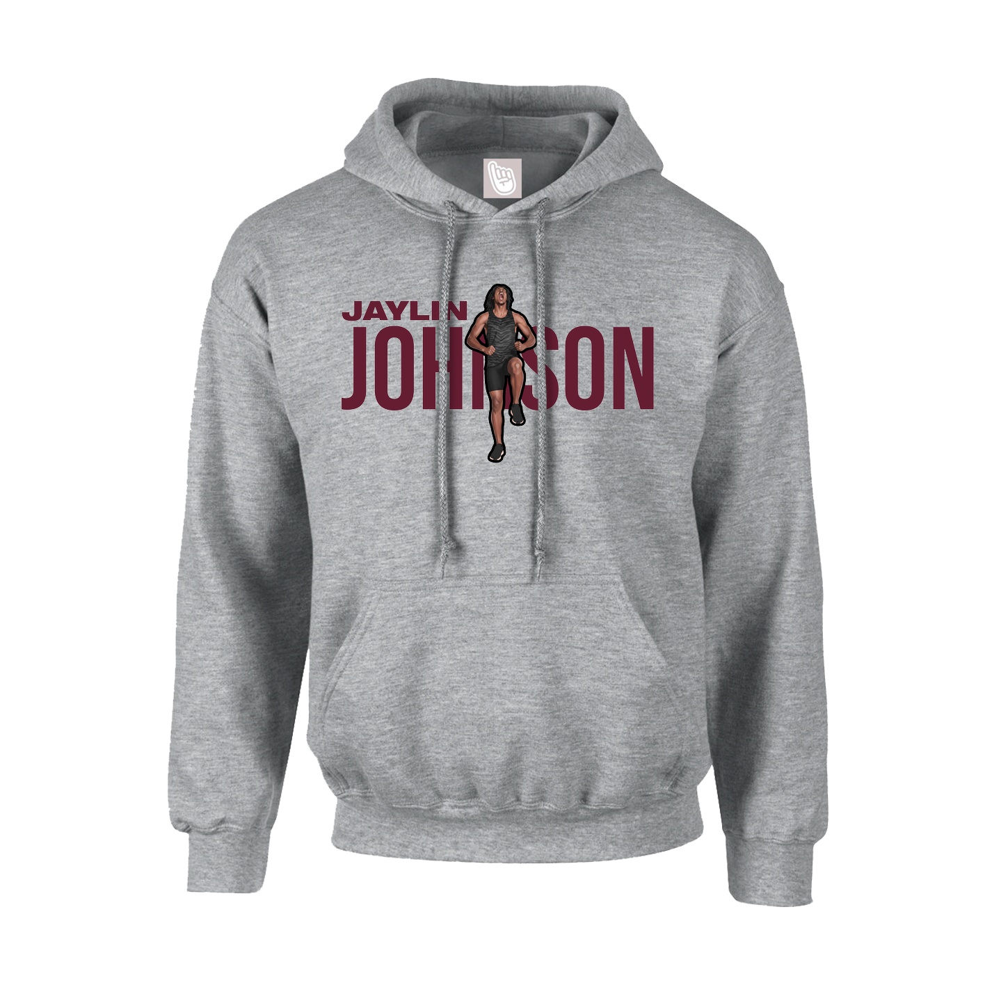 Hoodie — Player Name in Grey