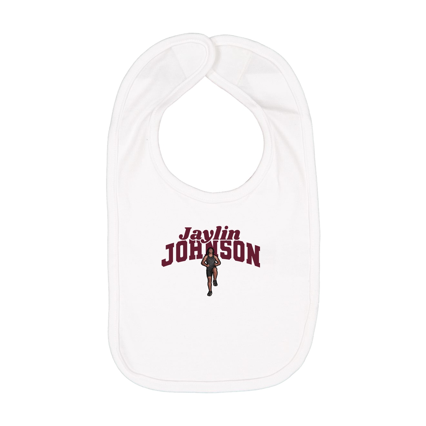 Infant Bib — Signature Arch in White