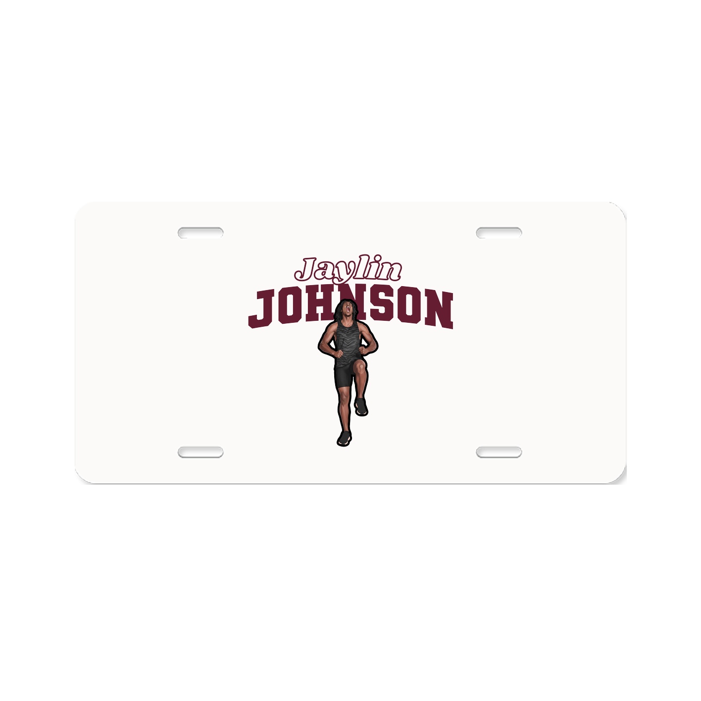 License Plate — Name Arch in Classic