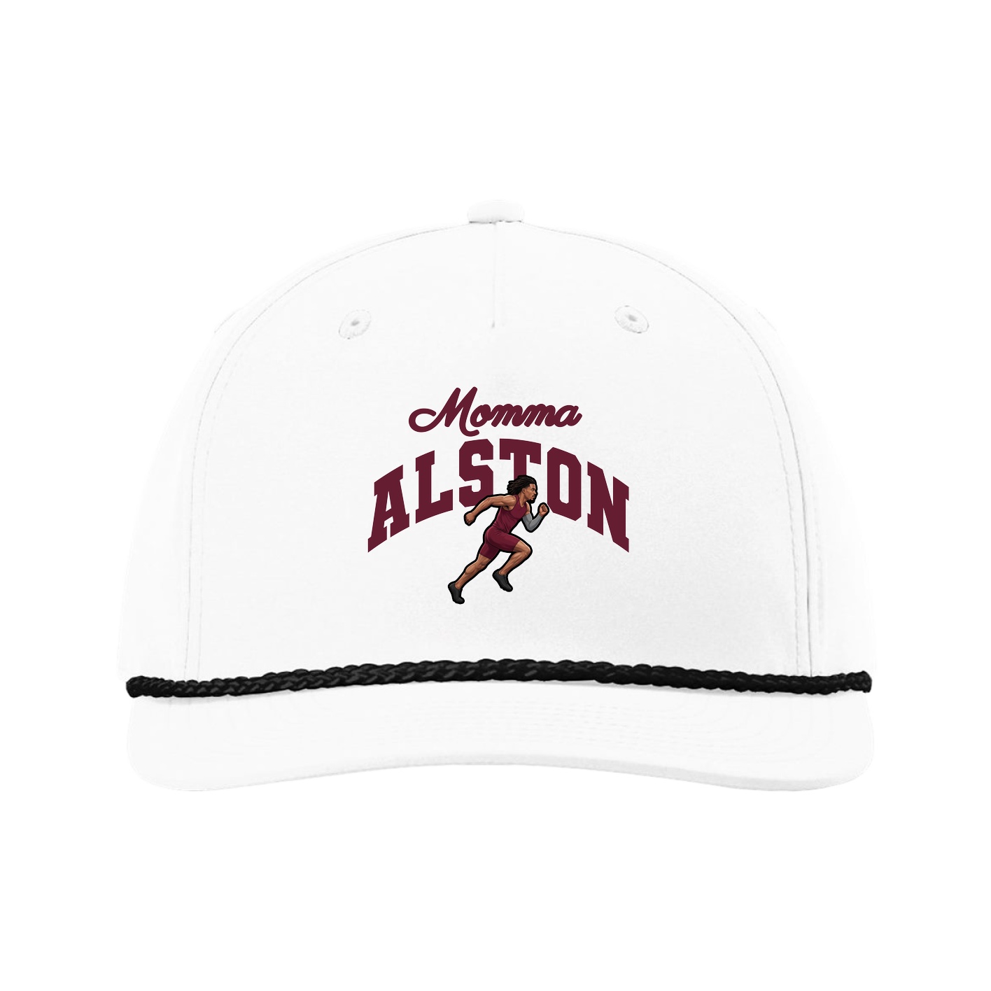 Five-Panel Classic Rope Cap — Mothers Day Arch in White