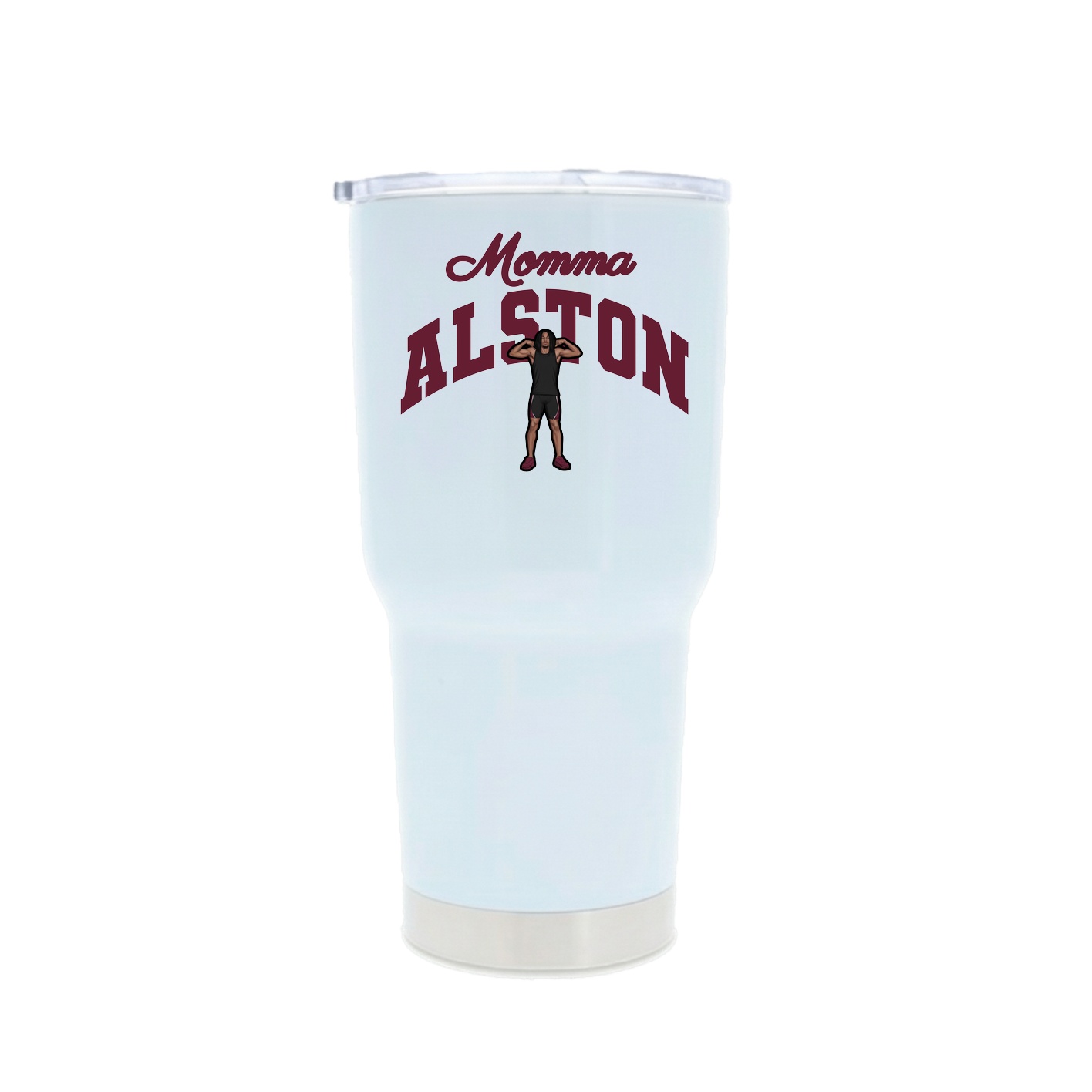 30oz Stainless Steel Tumbler — Mothers Day Arch in White