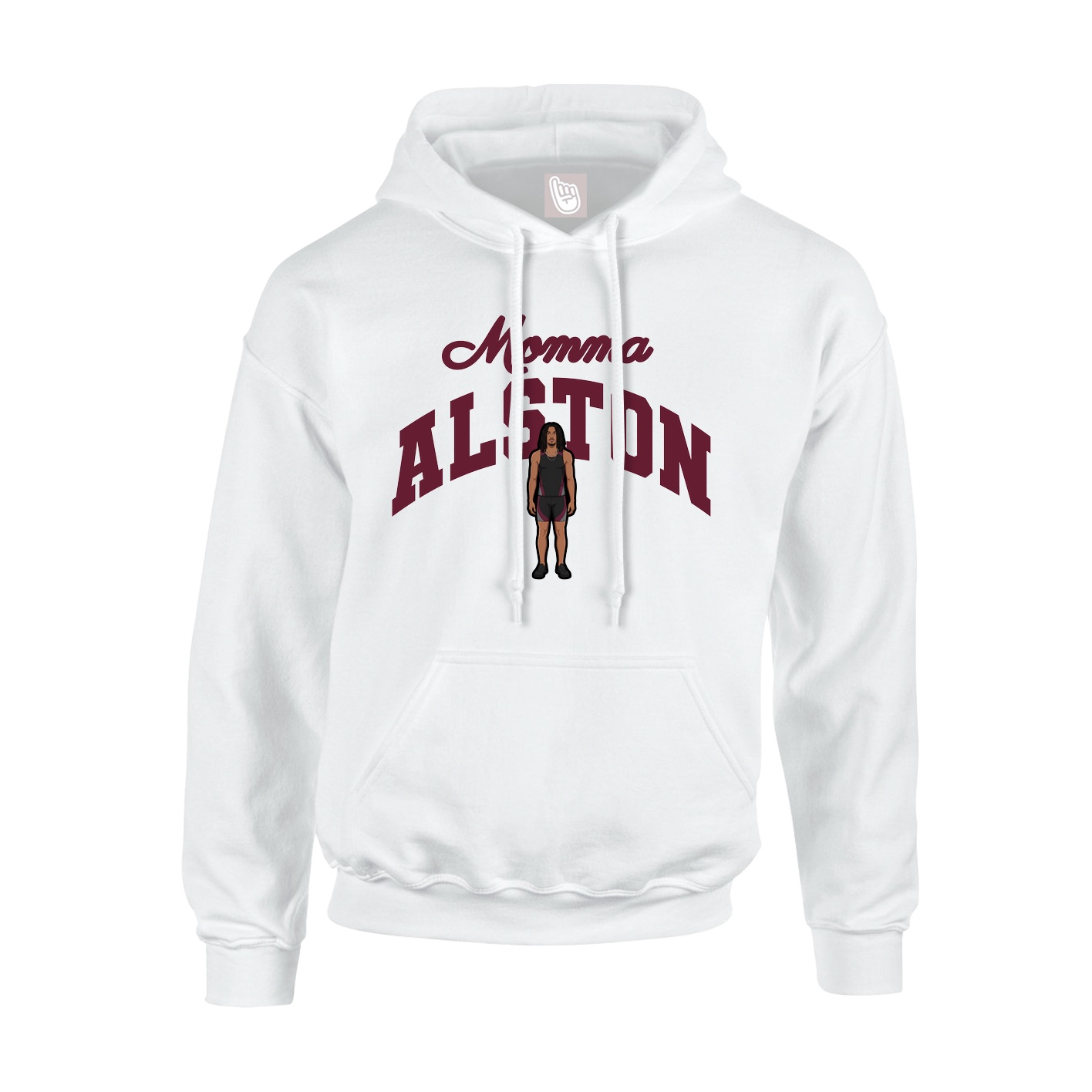 Youth Hoodie — Mothers Day Arch in White