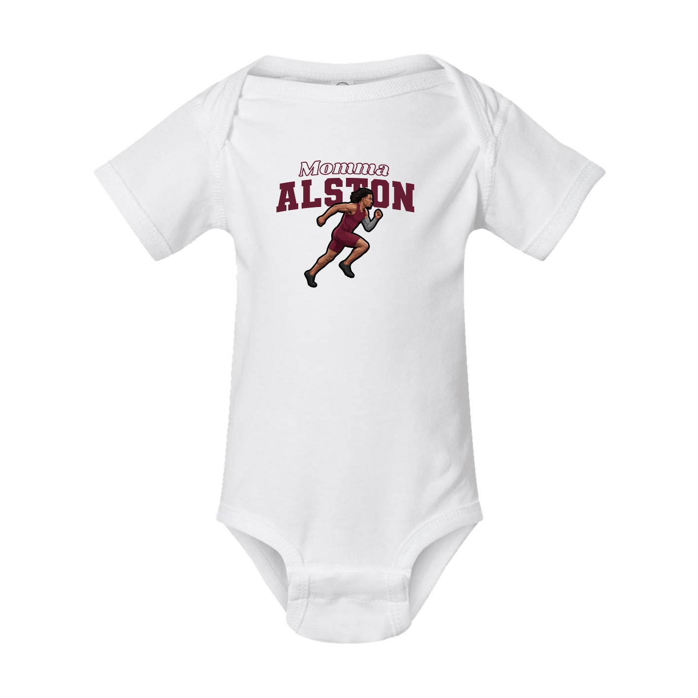 Baby Onesie — Mothers Day Block in White