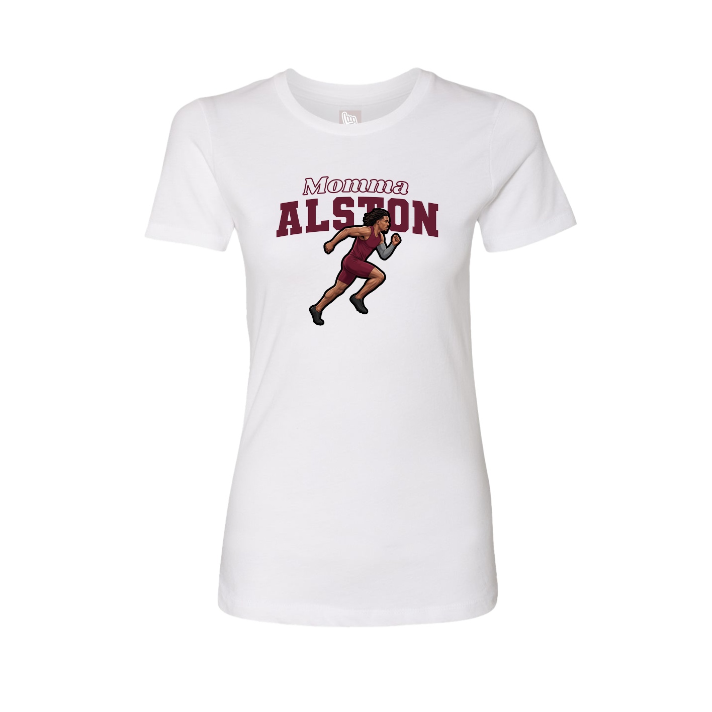 Womens Tee — Mothers Day Block in White