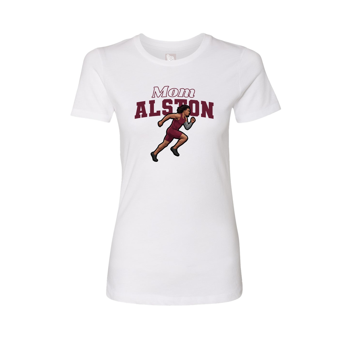 Womens Tee — Mothers Day Block in White