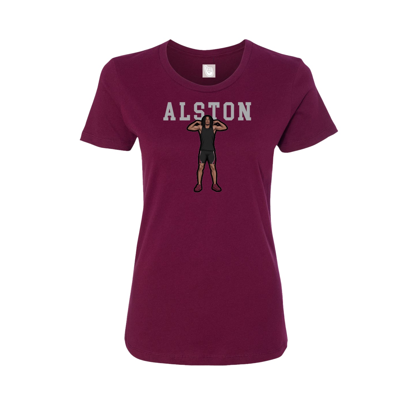 Fitted Women's Tee — Shirsey in Maroon
