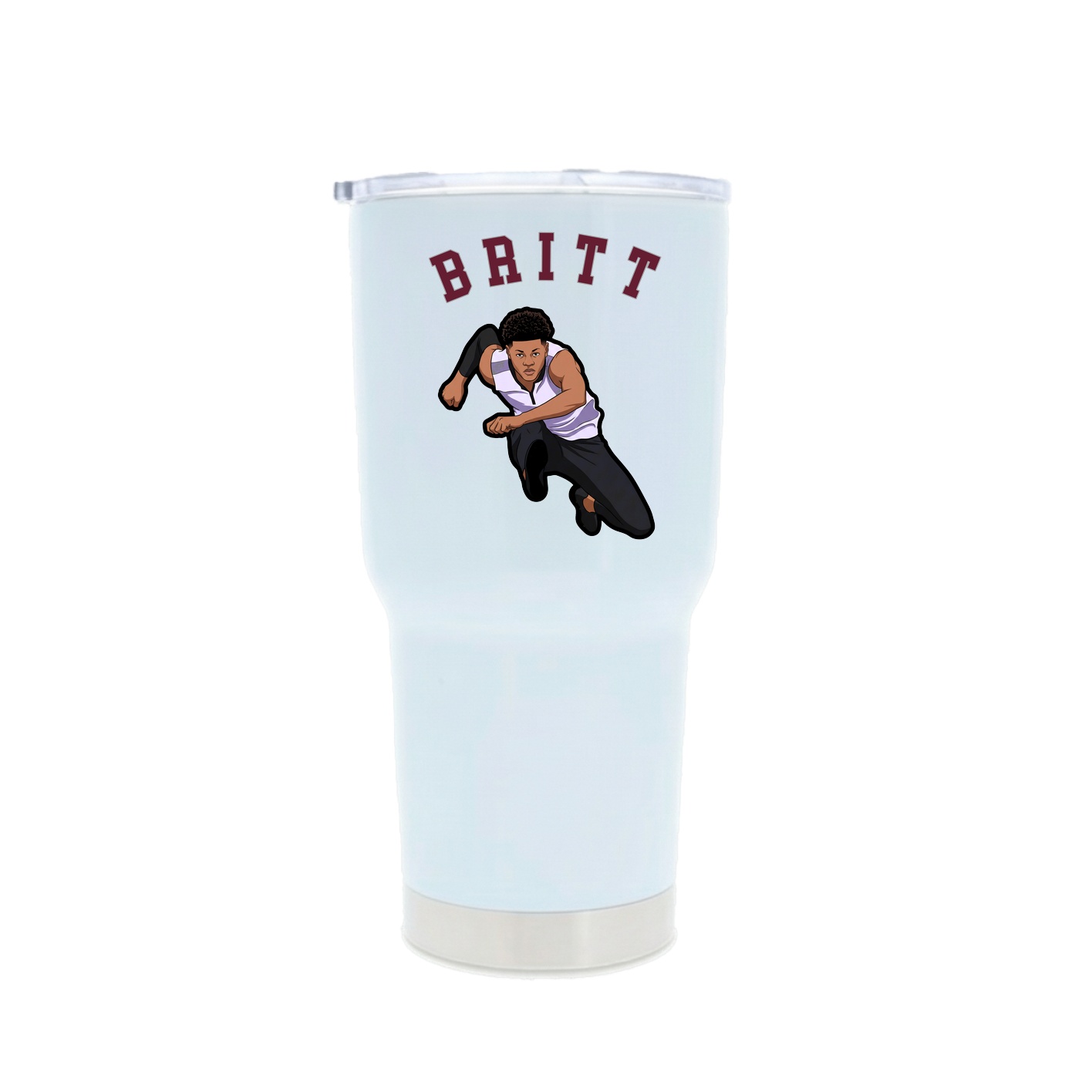 30oz Stainless Steel Tumbler — Shirsey Arch in White