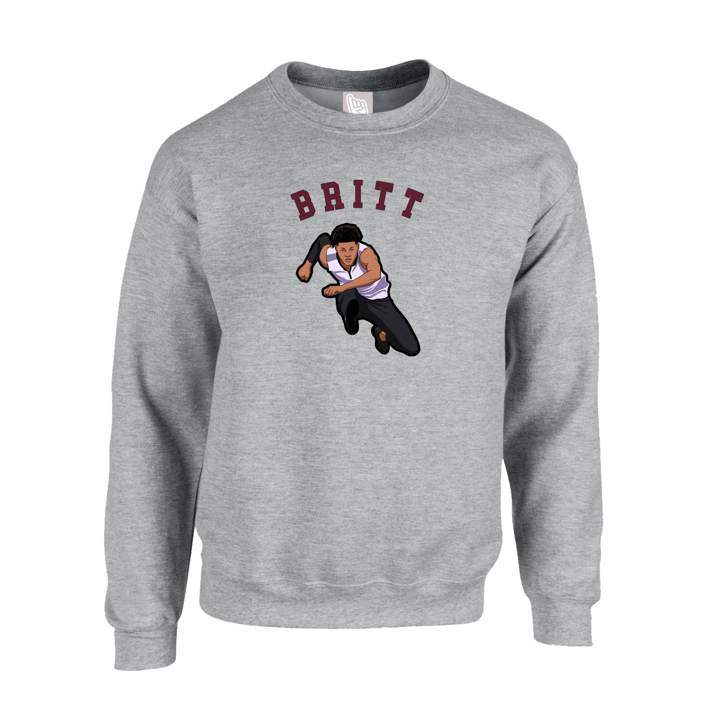 Fleece Crew — Shirsey Arch in Grey