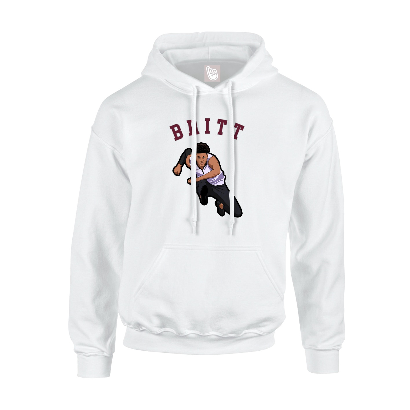 Youth Hoodie — Shirsey Arch in White