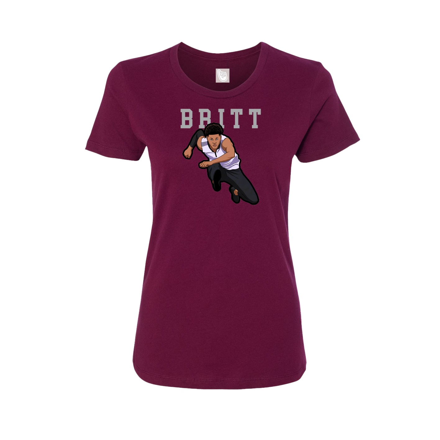 Fitted Women's Tee — Shirsey in Maroon