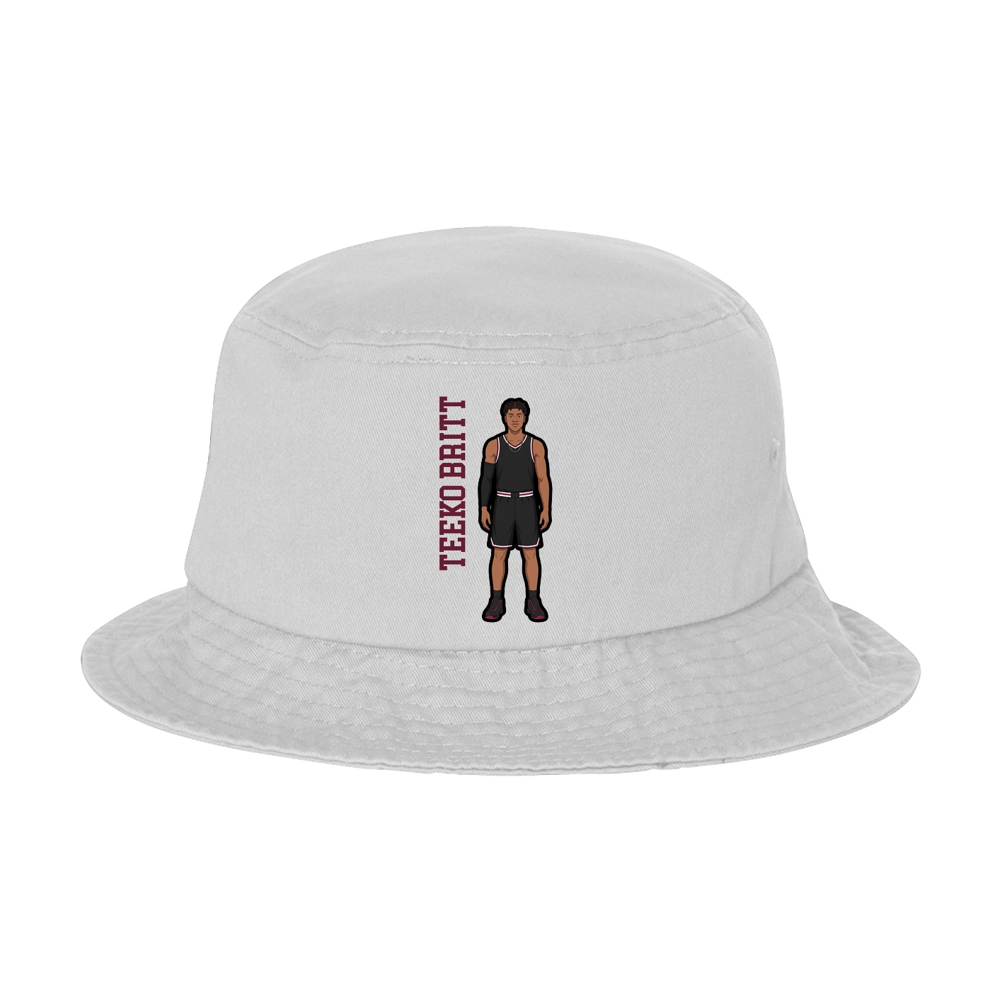 Bucket Cap — Name Vertical in White