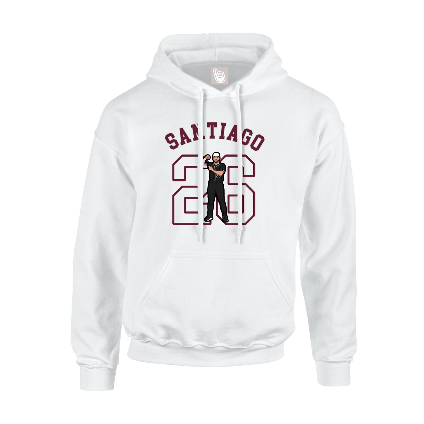 Hoodie — Shirsey Arch in White