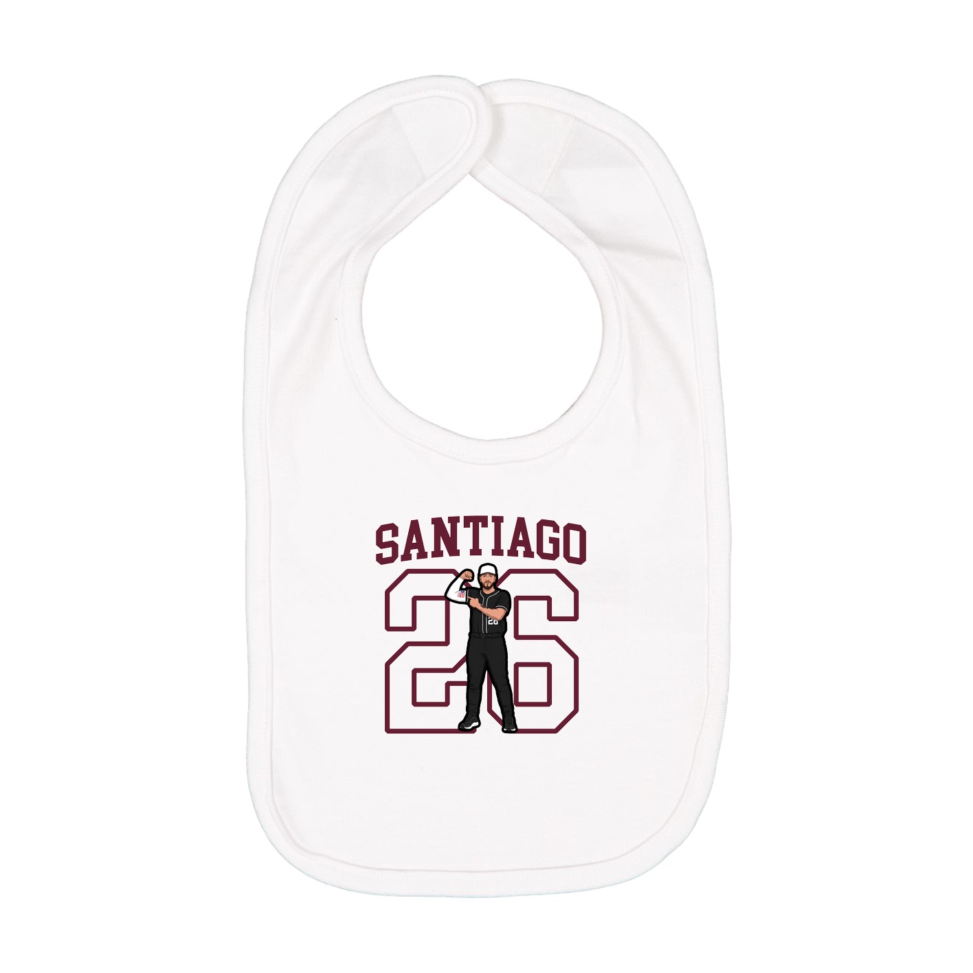Infant Bib — Shirsey in White