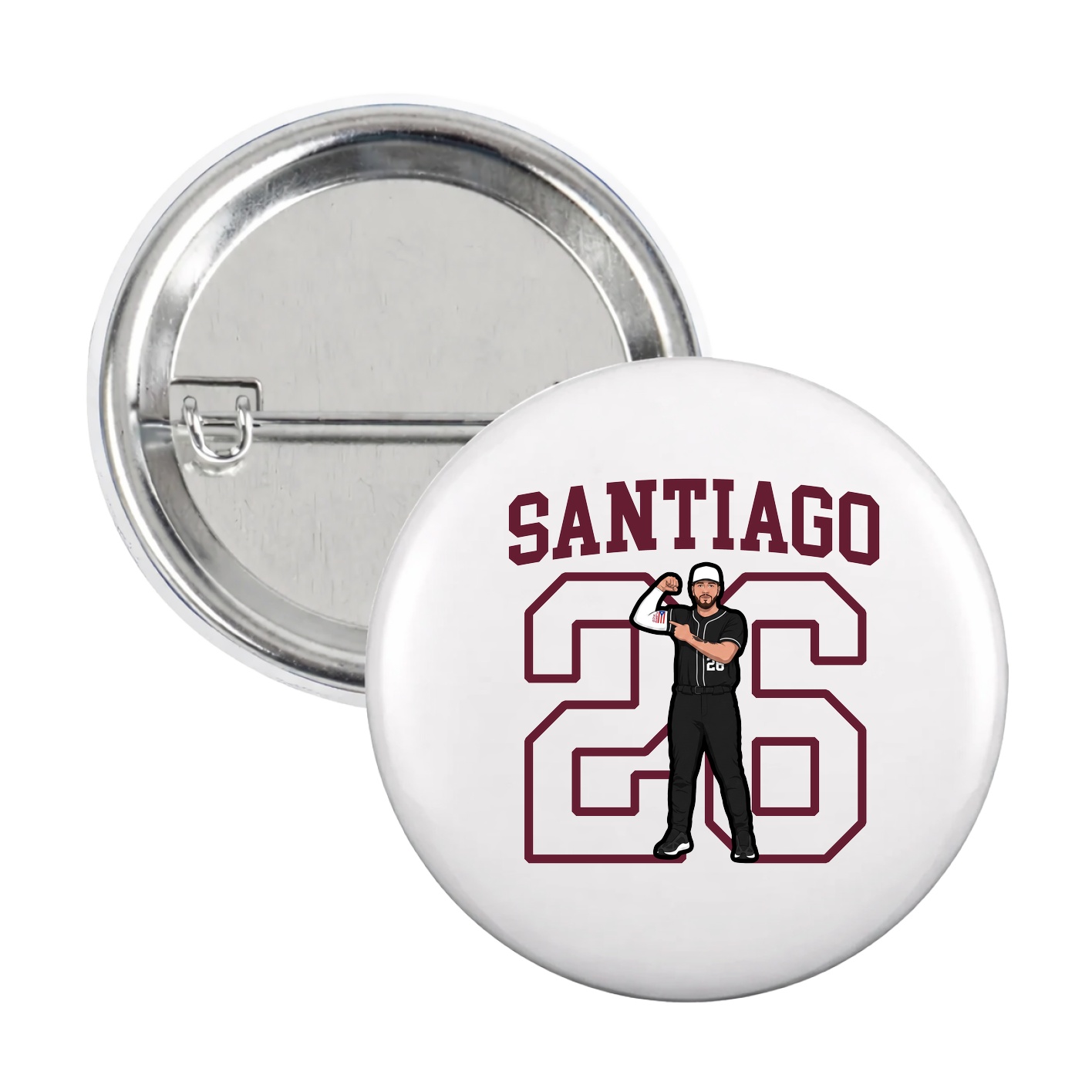 Game Day Button — Shirsey in White