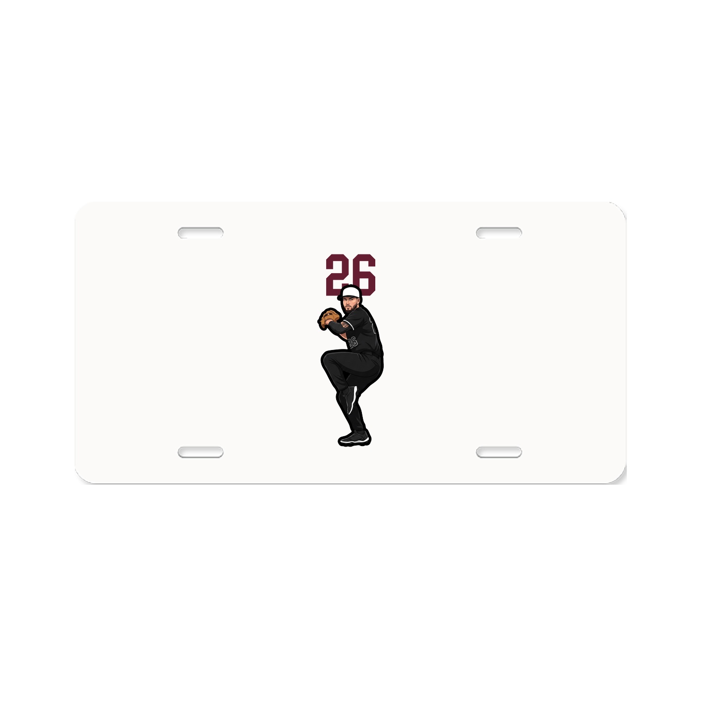 License Plate — Number Top in Classic