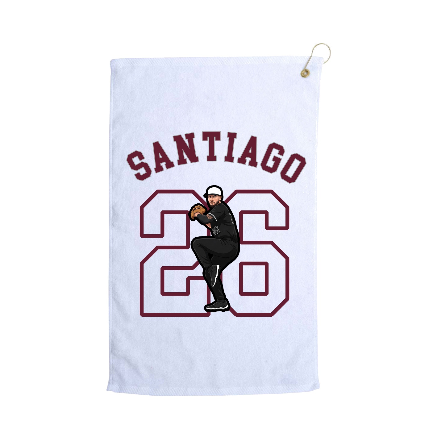 Golf Towel — Shirsey Arch in White