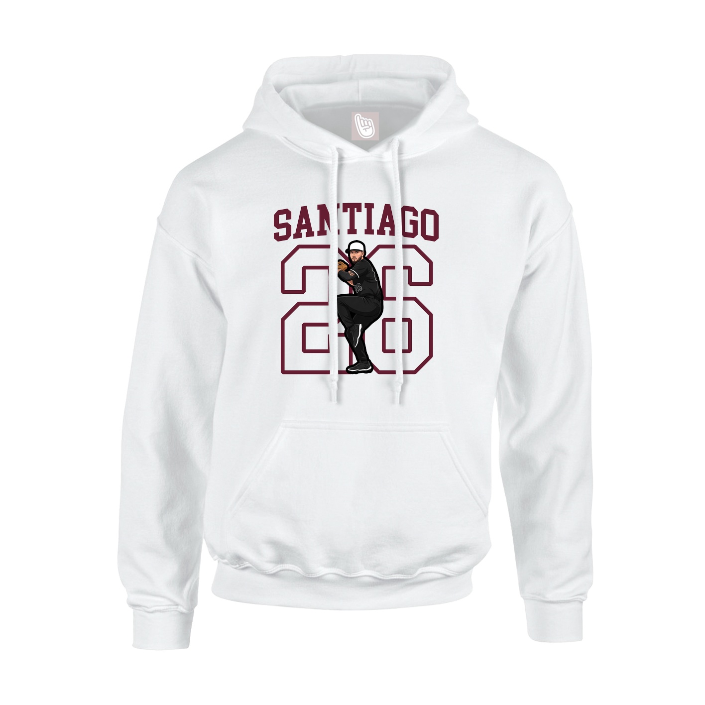 Hoodie — Shirsey in White