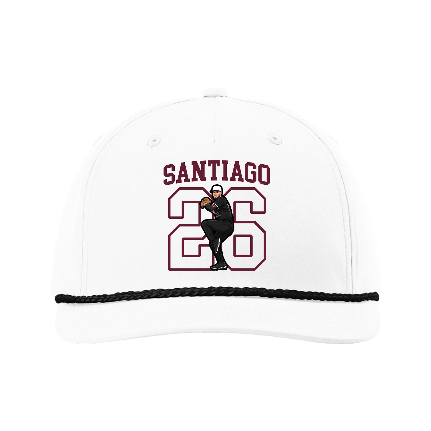 Five-Panel Classic Rope Cap — Shirsey in White