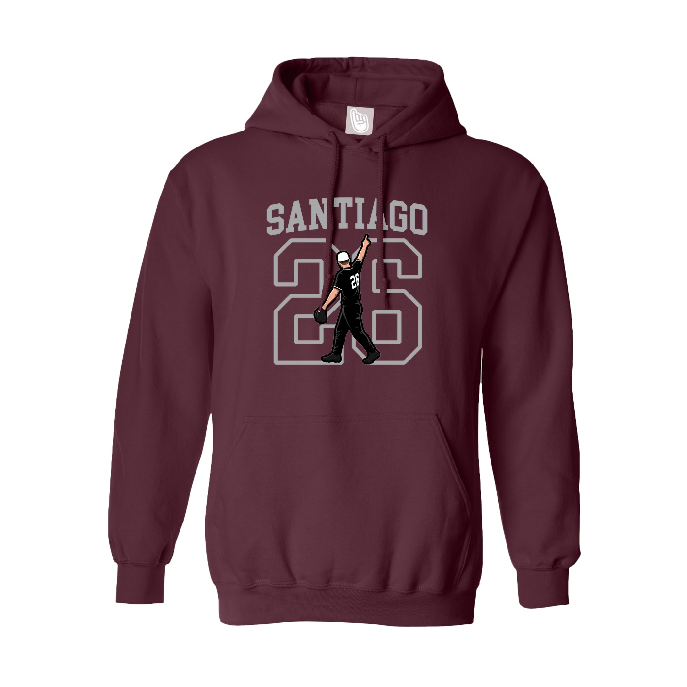 Hoodie — Shirsey in Maroon