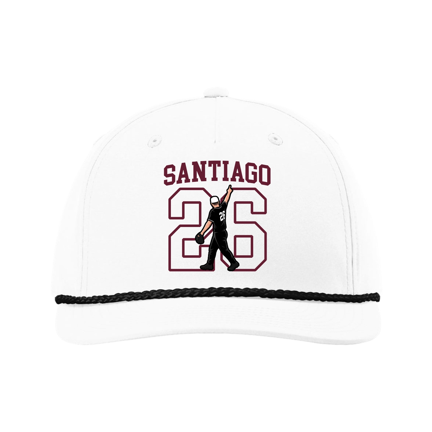 Five-Panel Classic Rope Cap — Shirsey in White