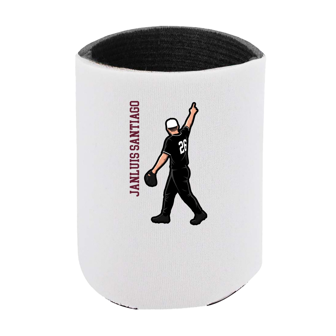 Can Holder — Name Vertical in White