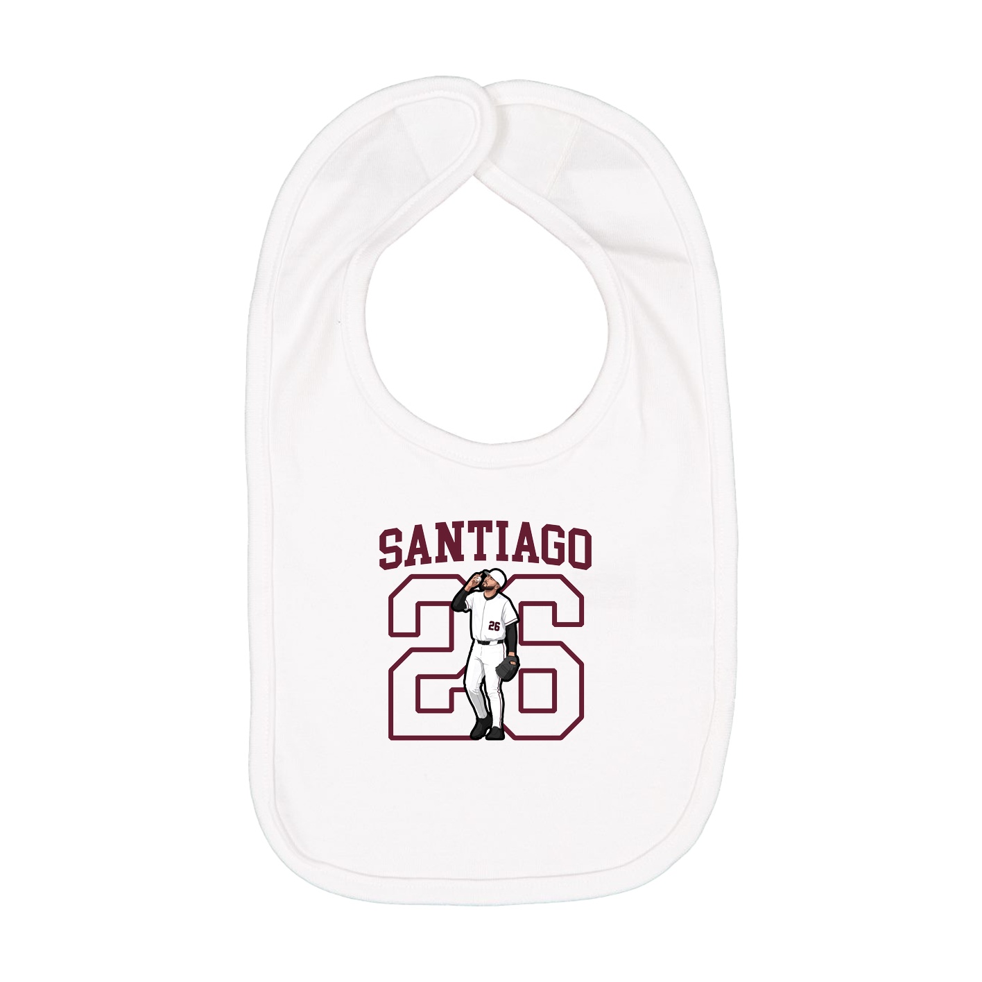 Infant Bib — Shirsey in White