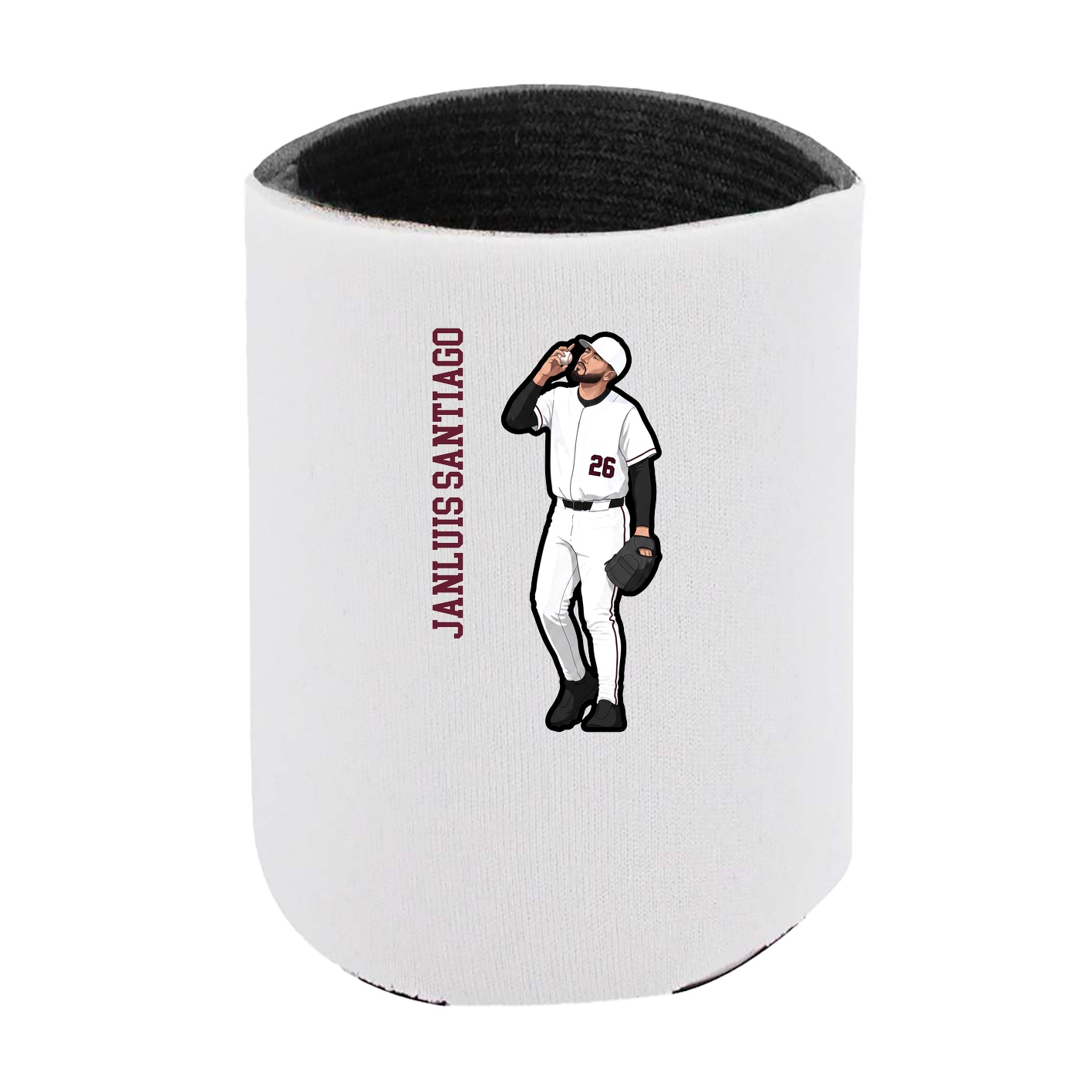 Can Holder — Name Vertical in White