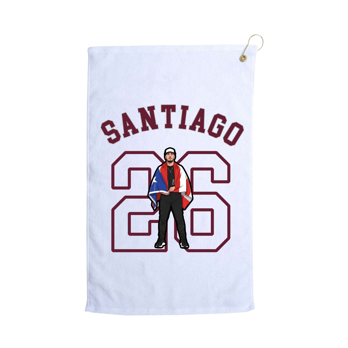 Golf Towel — Shirsey Arch in White