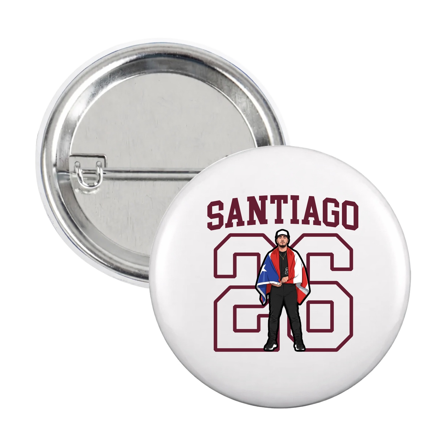 Game Day Button — Shirsey in White