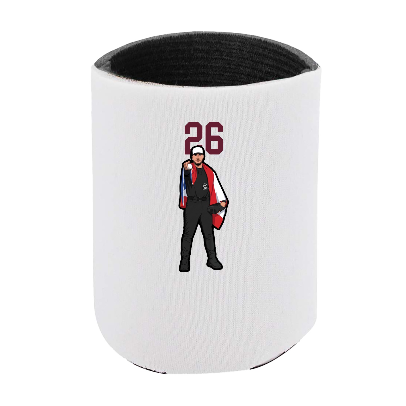 Can Holder — Number Top in White