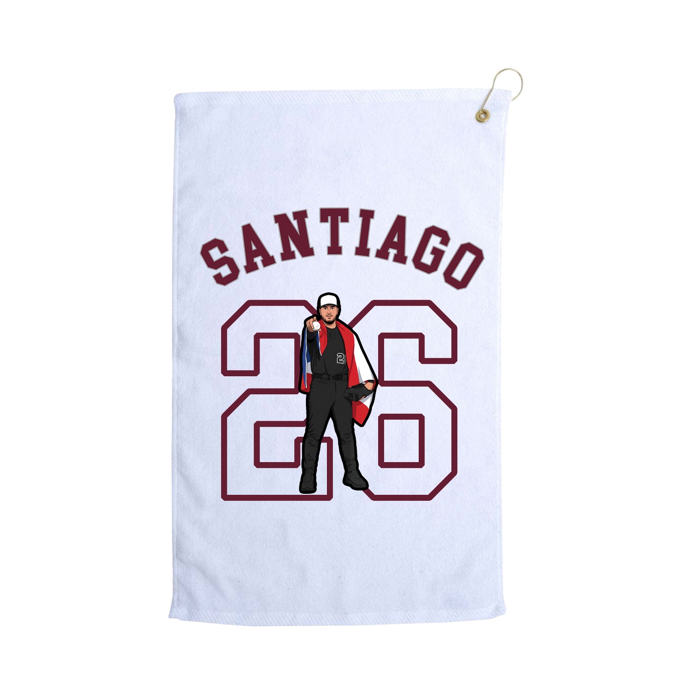 Golf Towel — Shirsey Arch in White