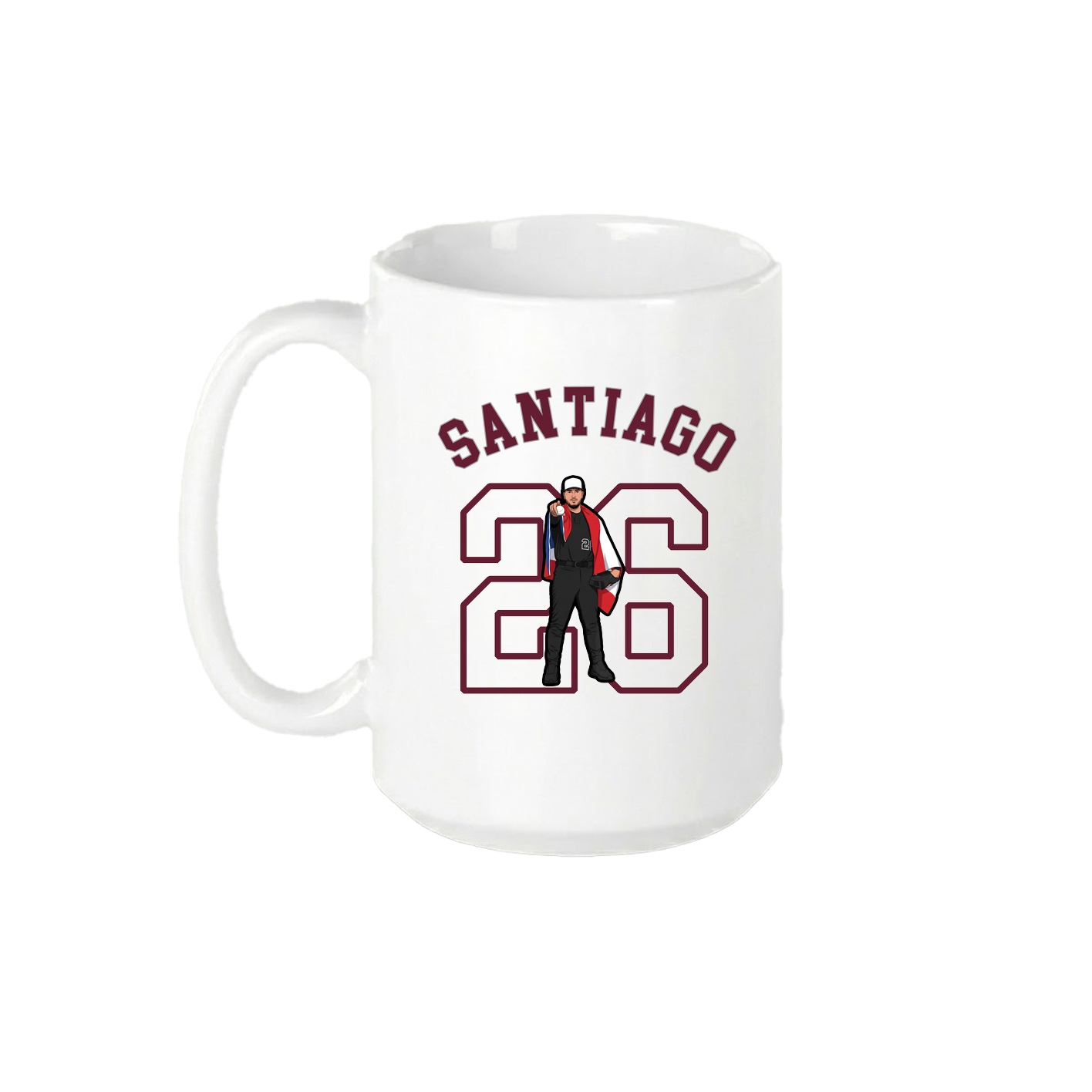 15oz Coffee Mug — Shirsey Arch in White