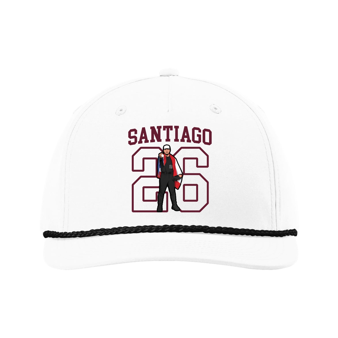 Five-Panel Classic Rope Cap — Shirsey in White