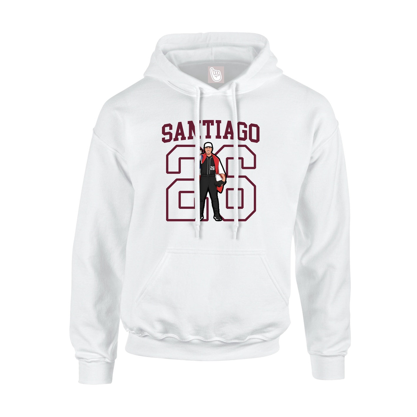 Hoodie — Shirsey in White