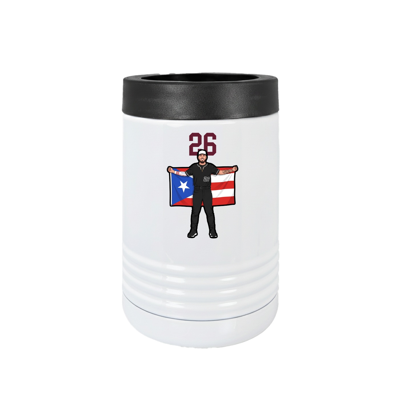 Beverage Holder — Number Top in White