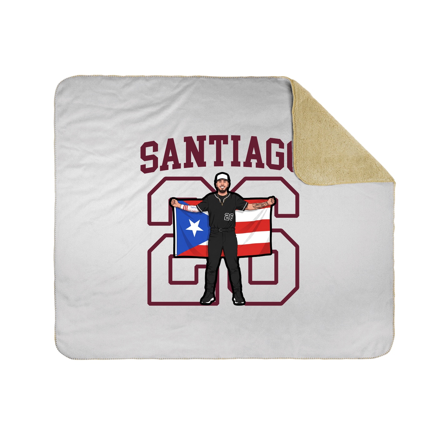 Throw Blanket — Shirsey in White