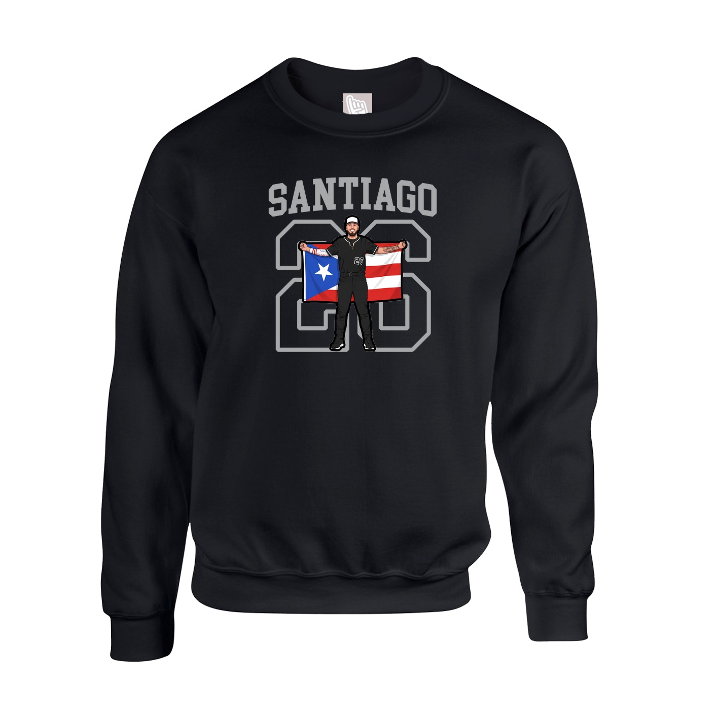 Fleece Crew — Shirsey in Black