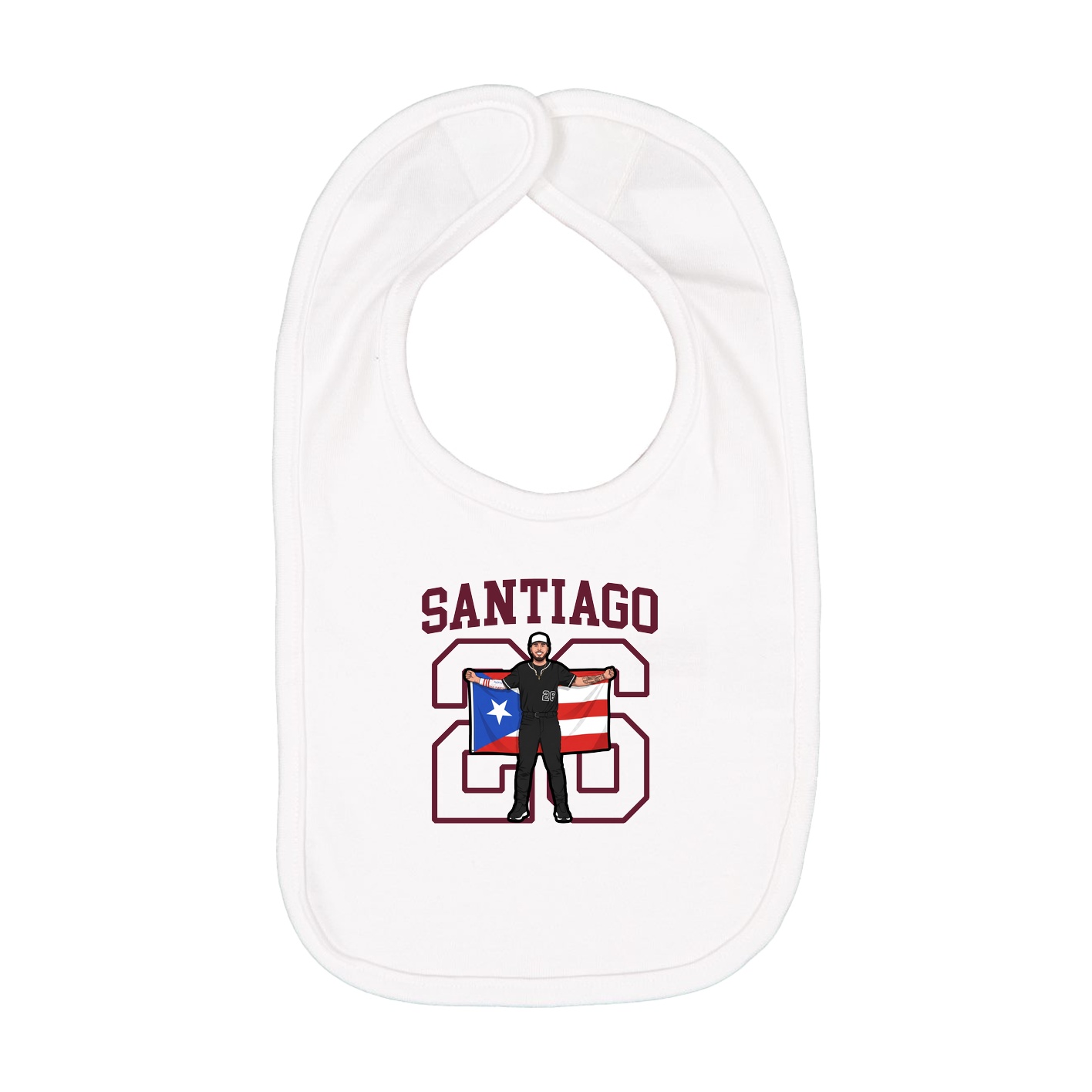 Infant Bib — Shirsey in White