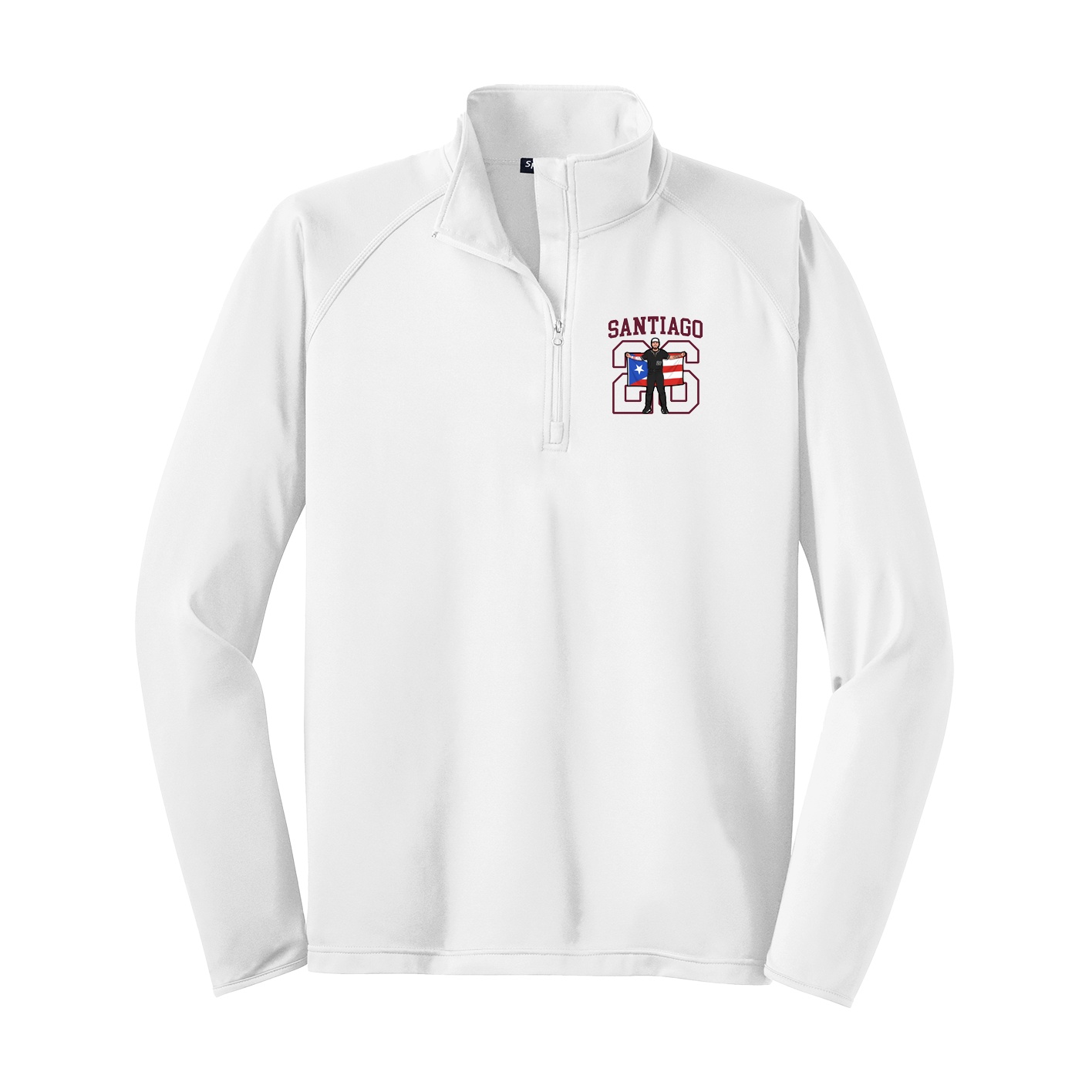 Q-Zip Pullover — Shirsey in White