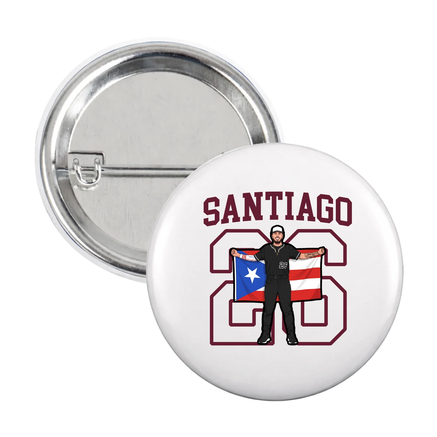 Game Day Button — Shirsey in White