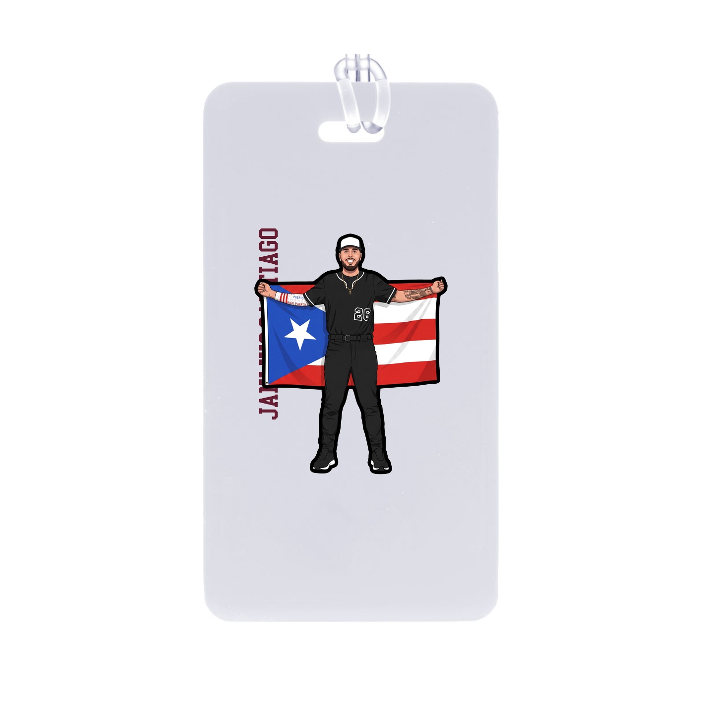 Bag Tag — Name Vertical in Classic
