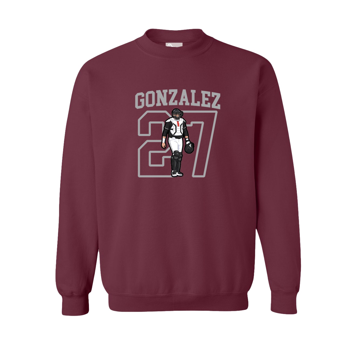 Fleece Crew — Shirsey in Maroon