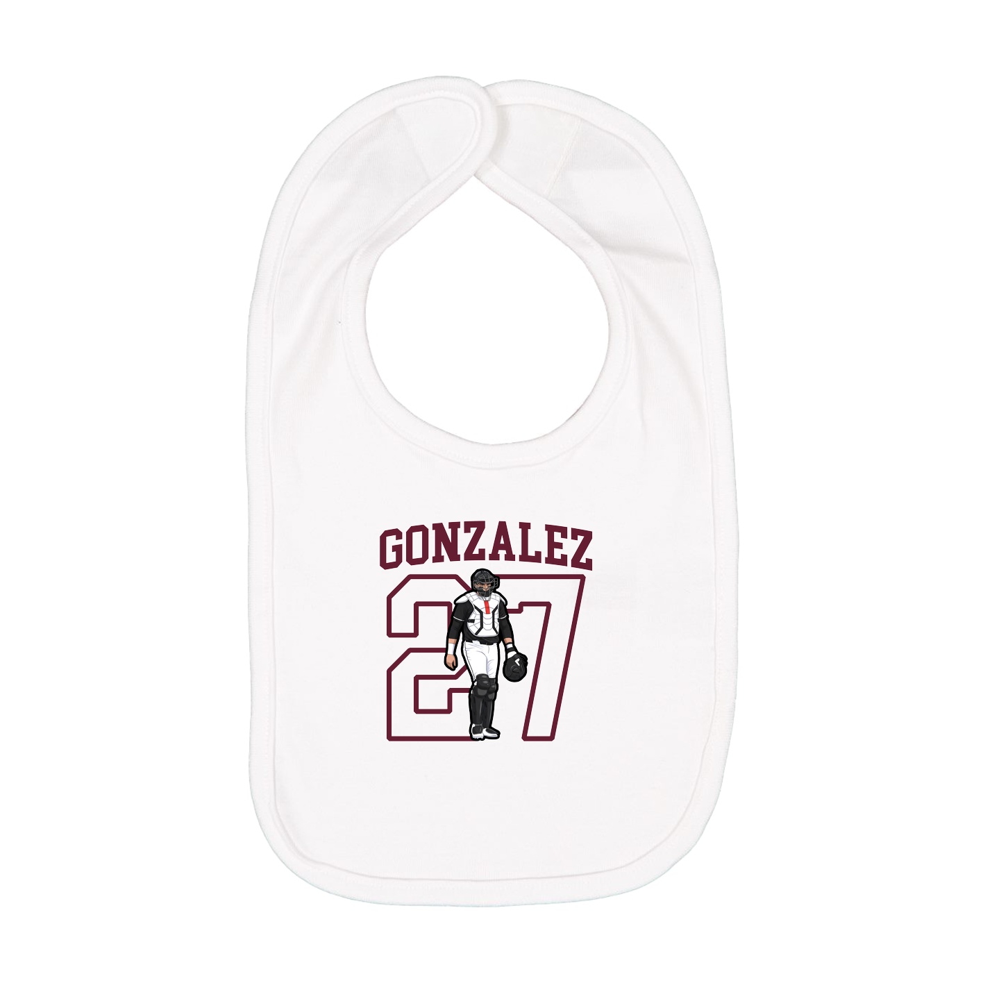 Infant Bib — Shirsey in White