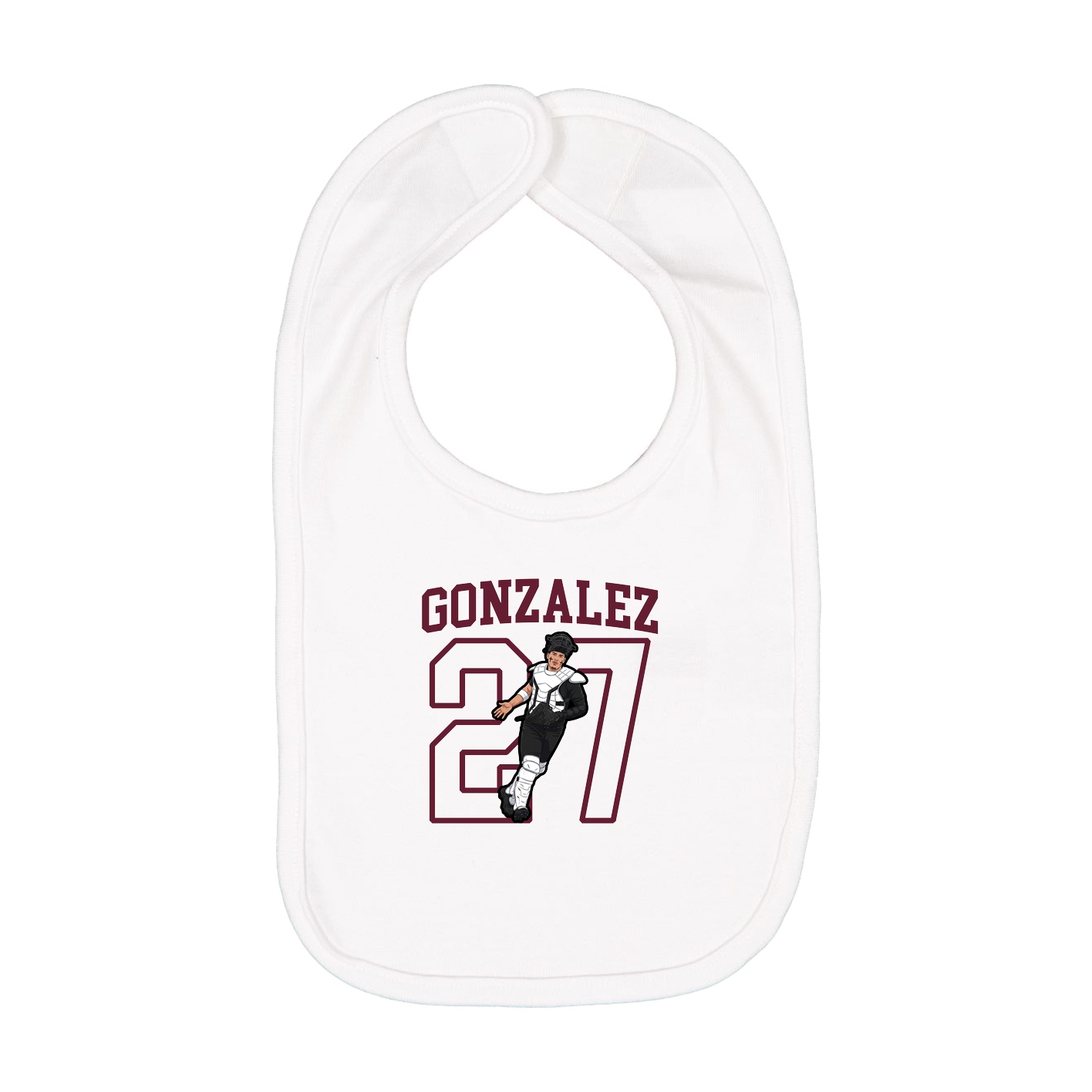 Infant Bib — Shirsey in White