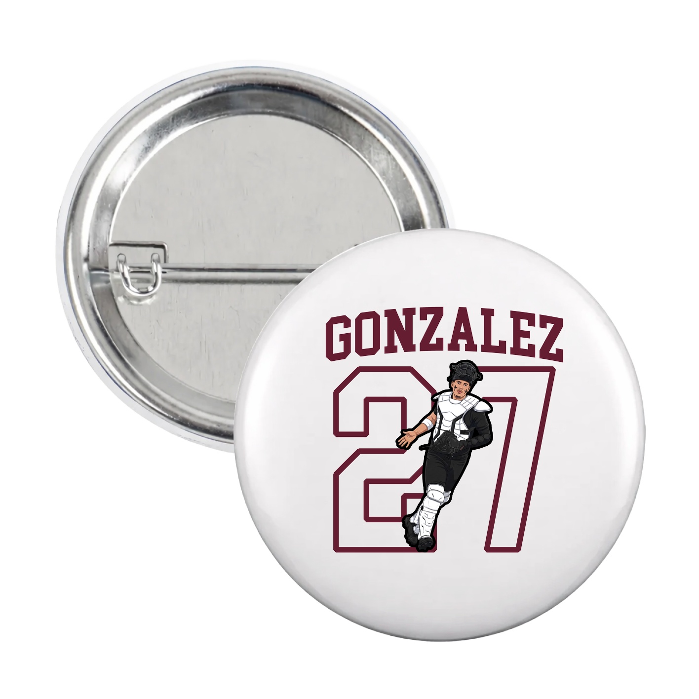 Game Day Button — Shirsey in White