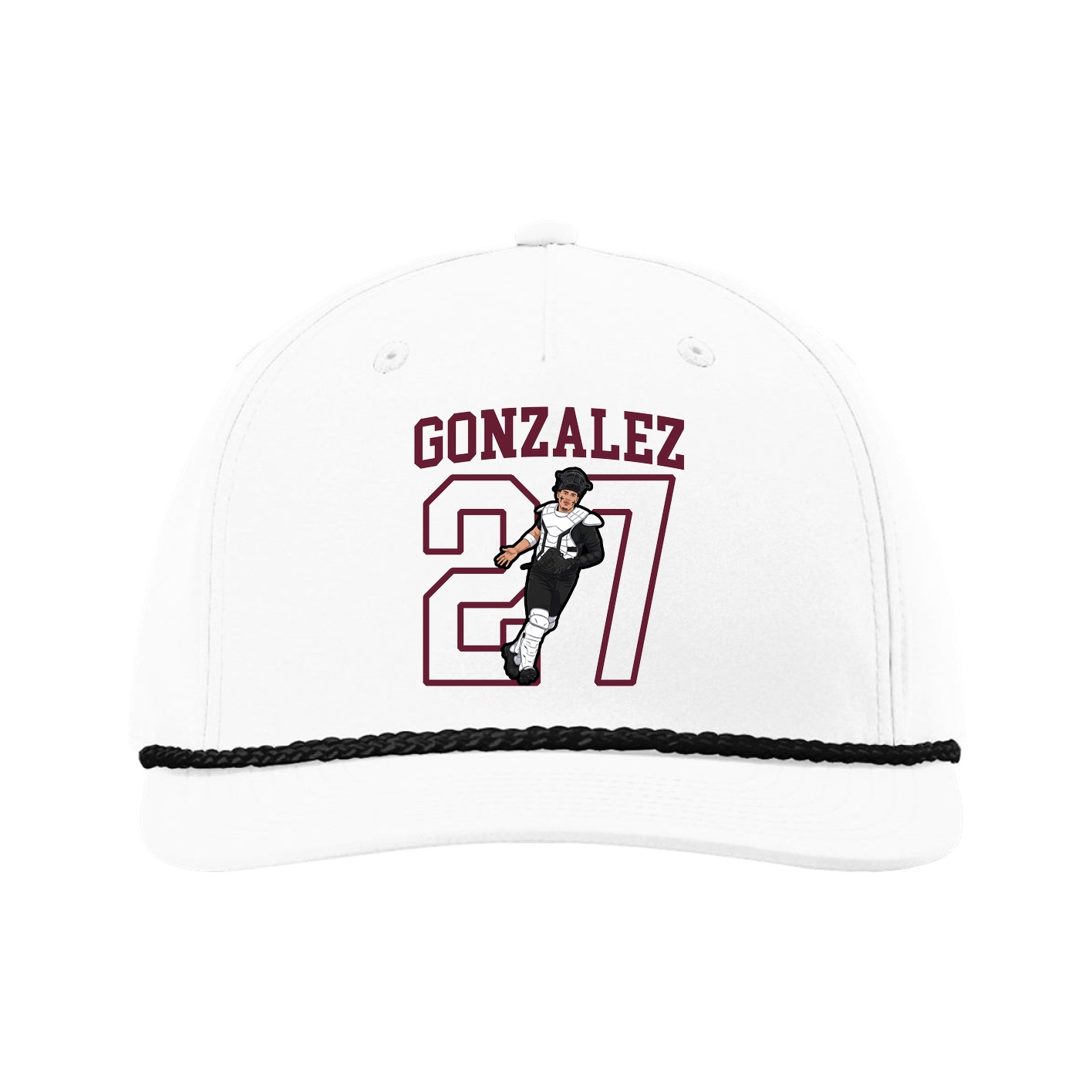Five-Panel Classic Rope Cap — Shirsey in White