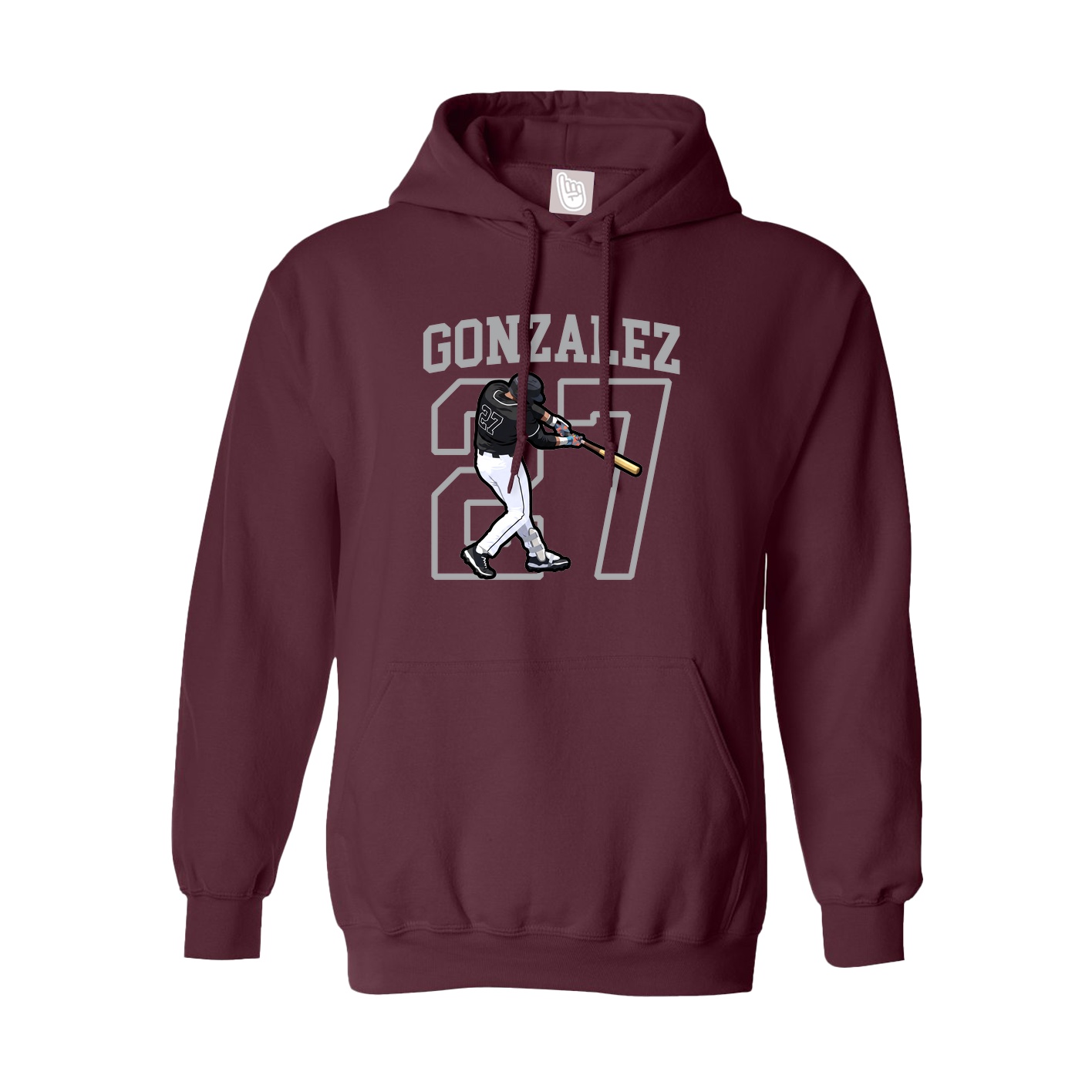 Hoodie — Shirsey in Maroon