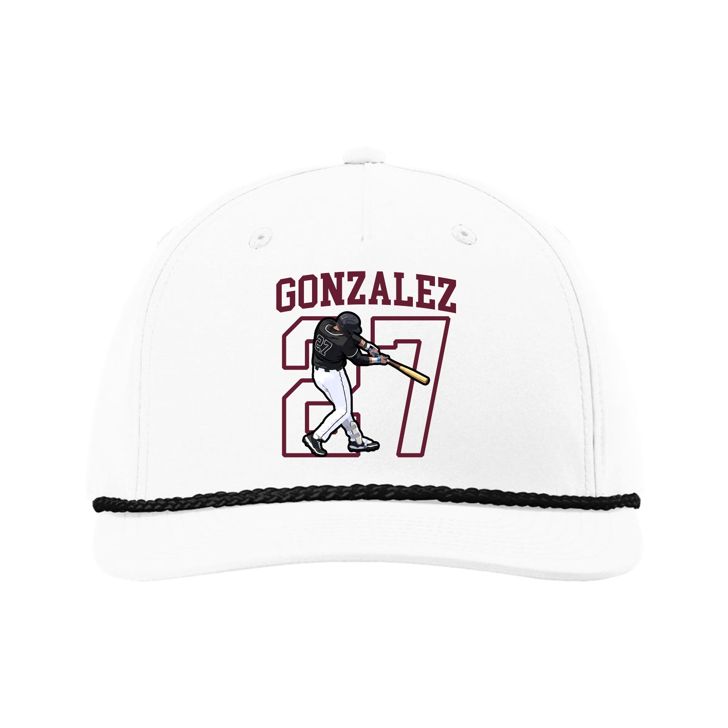 Five-Panel Classic Rope Cap — Shirsey in White